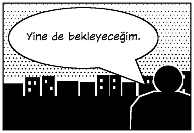 Aynı konuşma balonu, dizgi dili: Türkçe